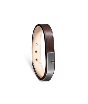 Bracelet cuir homme marron  |  U-TURN.11 les muscles