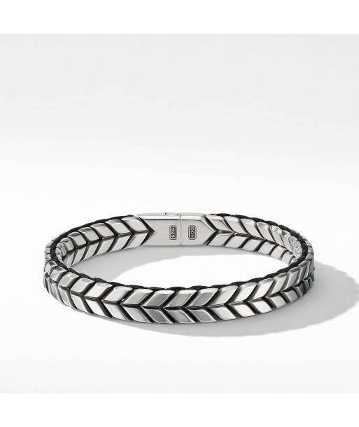 David Yurman Men's Chevron Woven Bracelet 9mm pour bénéficier 