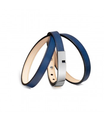 Bracelet cuir femme bleu  |  U'TURN Amélioration de cerveau avec